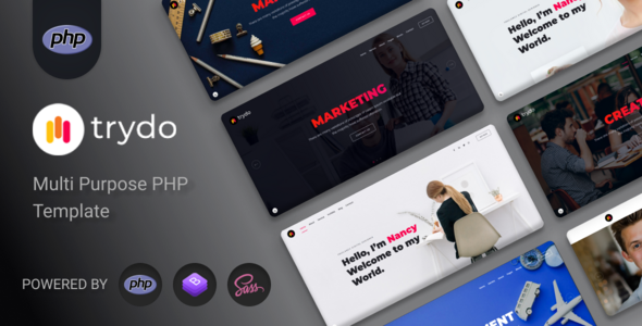 Trydo - Agency and Portfolio PHP Template by Parv-Infotech