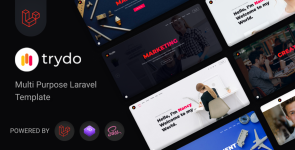 Trydo - Agency and Portfolio Laravel 12 Template by PixcelsThemes