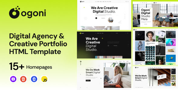 Ogoni – Creative Agency and Portfolio HTML Template by bracketweb