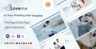 Loveme - Wedding & Wedding Planner PHP Template by wpoceans