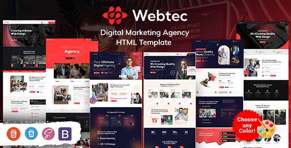 Webtec - Digital Marketing Agency HTML Template by KodeSolution