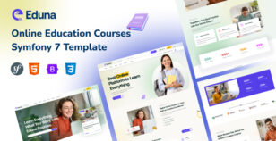 Eduna - Online Education Courses Symfony 7 Template by BizanTheme
