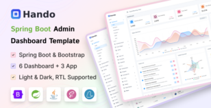 Hando - Spring Boot Admin & Dashboard Template by Zoyo-Themes