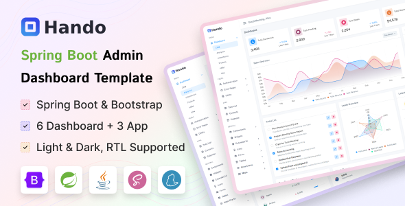 Hando - Spring Boot Admin & Dashboard Template by Zoyo-Themes