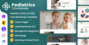 ClinicMaster - Pediatrics & Child Care Bootstrap Template by DexignZone