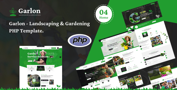 Garlon – Gardening and Landscaping PHP Template by bracketweb