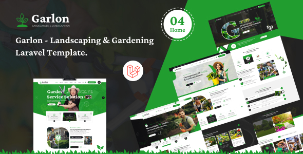 Garlon – Gardening and Landscaping Laravel Template by bracketweb