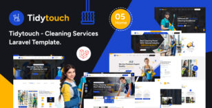 Tidytouch – Cleaning Services Laravel Template by bracketweb