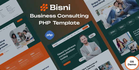 Bisni - Business Consulting PHP Template by devstarit