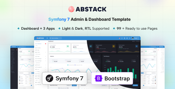Abstack - Symfony 7 Admin & Dashboard Template by coderthemes