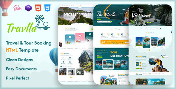 Travlla - Travel & Booking HTML Template by thewebmax