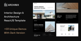 Archinix – Architecture & Interior Design React Template by thememarch