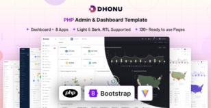 Dhonu - PHP & Bootstrap 5 Admin & Dashboard Template by coderthemes