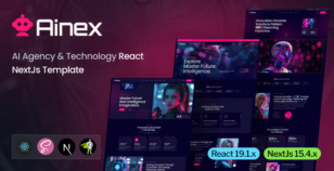Ainex - AI Agency & Technology React NextJs Template by Theme-Junction