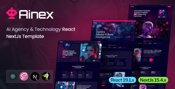 Ainex - AI Agency & Technology React NextJs Template by Theme-Junction