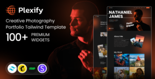 Plexify - Photographer Portfolio Tailwind CSS Template by DexignZone