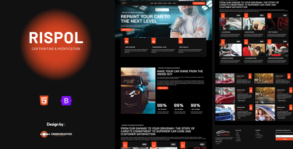 Rispol - Car Painting & Modification HTML Bootsrap Template by creedcreatives