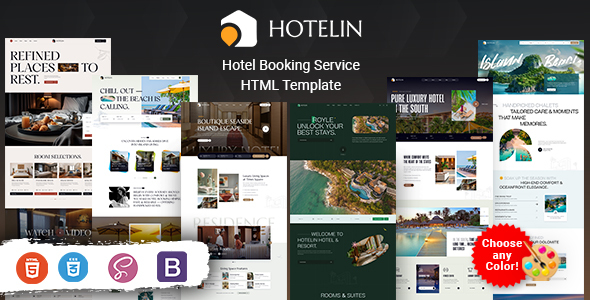 Hotelin - Hotel Booking HTML Template by KodeSolution