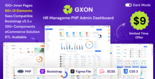 GXON | HR Management PHP Admin Dashboard Template + RTL by layoutdrop