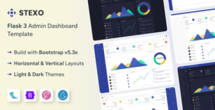 Stexo - Flask 3 Admin & Dashboard Template by themesdesign