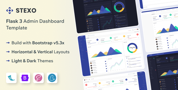 Stexo - Flask 3 Admin & Dashboard Template by themesdesign