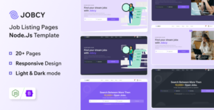 Jobcy - Nodejs Job Listing & Directory Template by themesdesign