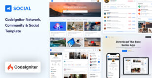 Social - CodeIgniter Network & Community Template by Stackbros
