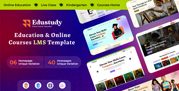 Edustudy – Education & Online Courses LMS HTML Template by egenslab