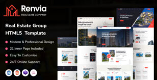 Renvia - Real Estate Group HTML5 Template by ThemeServices