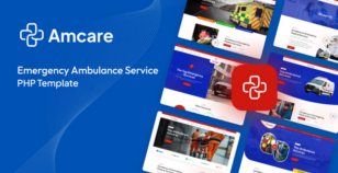 Amcare - Ambulance Service PHP Template by templatecore