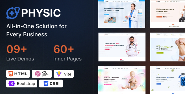 Physic - Hospital Doctor Clinic Medical Health Responsive Website Template by PixelStrap