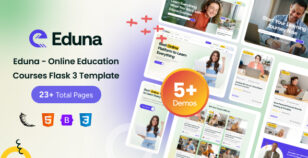 Eduna - Online Education Courses Flask 3 Template by BizanTheme