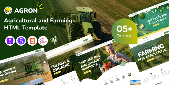 Agron - Agriculture & Organic Farm HTML Template by modinatheme