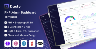 Dusty - PHP Admin & Dashboard Template by Zoyo-Themes