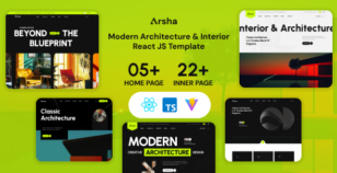 Arsha - Architecture Construction & Interior React JS Template by webarwa
