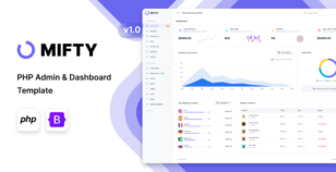 Mifty - PHP Admin & Dashboard Template by Mannat-Themes