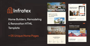 Infratex | Home Builder & Remodeling Service HTML Template by DevGalaxy