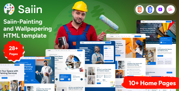 Saiin - Painting And Wallpapering HTML Template by VikingLab