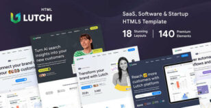 Lutch - SaaS, Software & Startup HTML5 Template by DSAThemes