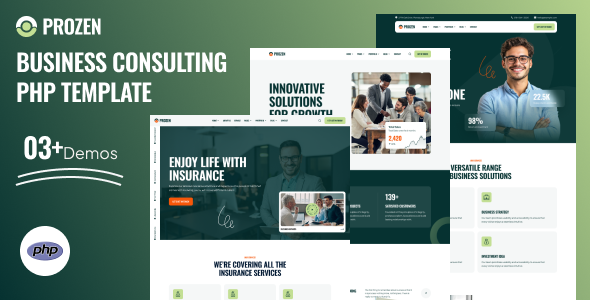 Prozen - Business Consulting PHP Template by HurrayTheme