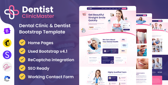ClinicMaster - Dentist & Dental Clinic Bootstrap Template by DexignZone