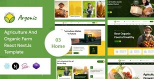 Argonic – Agriculture & Organic Farm Next JS Template by CodeoTheme