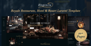 Elegencia - Royale Restaurant, Hotel & Resort Laravel 12 Template by Parv-Infotech