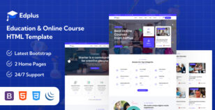 Edplus - Education & Online Course HTML Template by themesvila