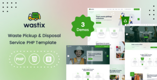 Wastix - Waste Disposal Services PHP Template by templatecore