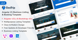GeoTrip - Angular 21 Multipurpose Business Listing & Booking Template by ShreeThemes