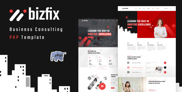 Bizfix - Business & Corporate Agency PHP Template by cmshaper