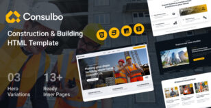 Consulbo - Construction & Building HTML Template by zcubethemes