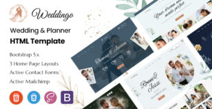 Weddingo - Wedding & Planner HTML Template by KodeSolution