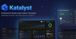 Katalyst – Modern React+Tailwind Admin Template by 5studiosnet